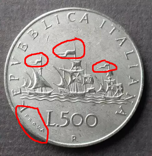Italia 500 lire caravelle - -,