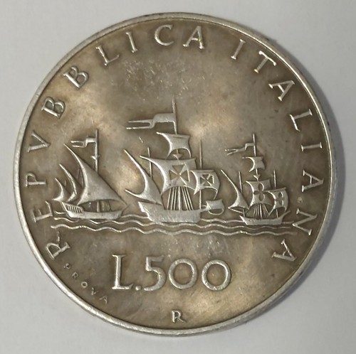 Copia moneta 500 lire - lire, 1957