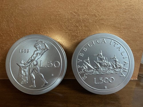 Duo cofanetti lira 500 lire - cofanetti,