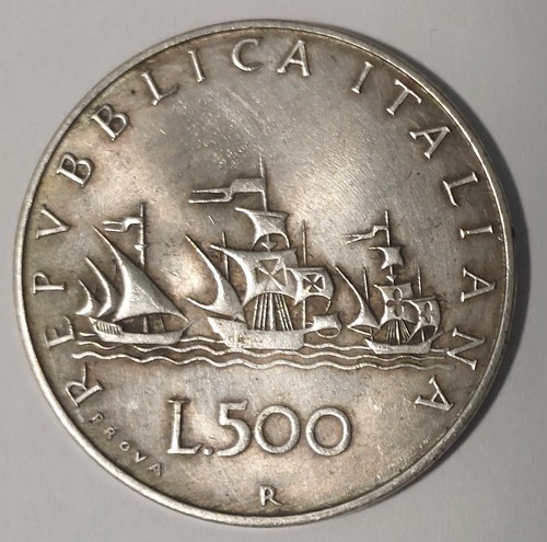 Copia moneta 500 lire - copia, 1957